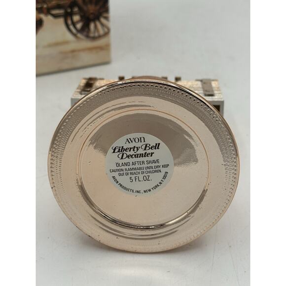 Vintage Avon Liberty Bell Decanter Deep Woods After Shave New - Picture 3 of 6